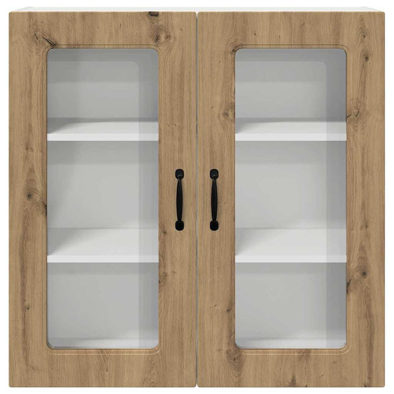 vidaXL Fali konyhaszekrény Artisan tölgy 80 x 31 x 80 cm Faanyag