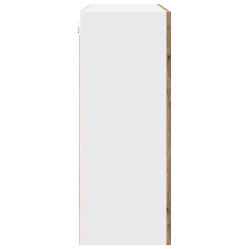 vidaXL Fali konyhaszekrény Artisan tölgy 80 x 31 x 80 cm Faanyag