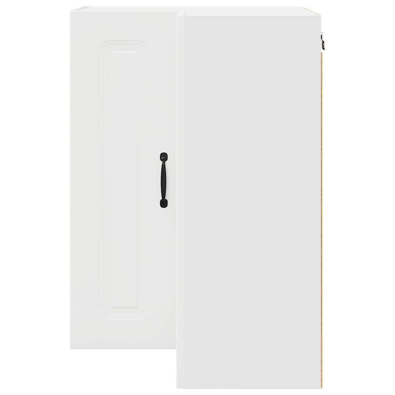 vidaXL Fali konyhaszekrény polcokkal Fehér 57 x 57 x 80 cm Faanyag