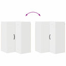 vidaXL Fali konyhaszekrény polcokkal Fehér 57 x 57 x 80 cm Faanyag