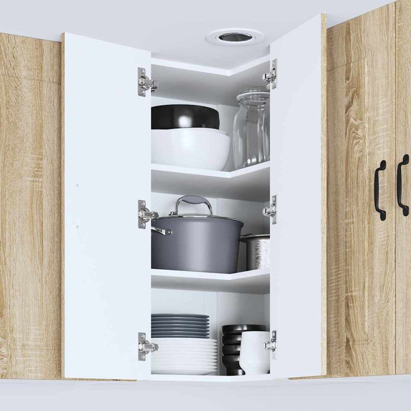 vidaXL Fali konyhaszekrény Sonoma tölgy 57 x 57 x 80 cm Faanyag