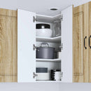 vidaXL Mosogatógép panel Kalmar Sonoma tölgy 57 x 57 x 80 cm Faanyag