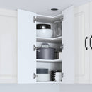 vidaXL Mosogatógép panel Kalmar Magas Fényű Fehér 57 x 57 x 80 cm
