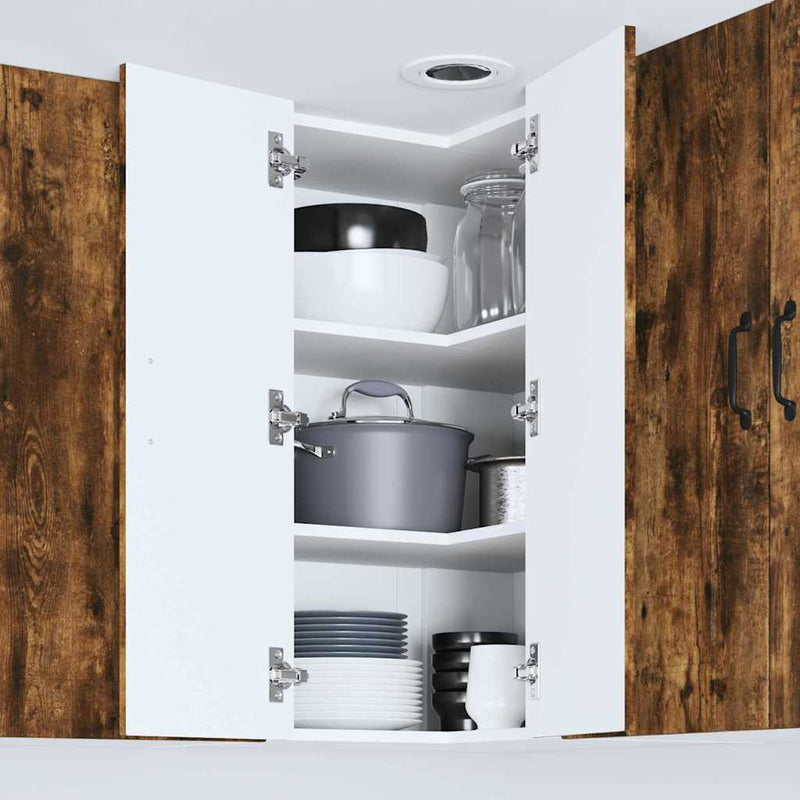 vidaXL Fali konyhaszekrény Füstölt tölgy 57 x 57 x 80 cm Faanyag