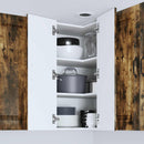 vidaXL Mosogatógép panel Kalmar Füstölt tölgy 57 x 57 x 80 cm Faanyag