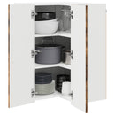 vidaXL Mosogatógép panel Kalmar Füstölt tölgy 57 x 57 x 80 cm Faanyag