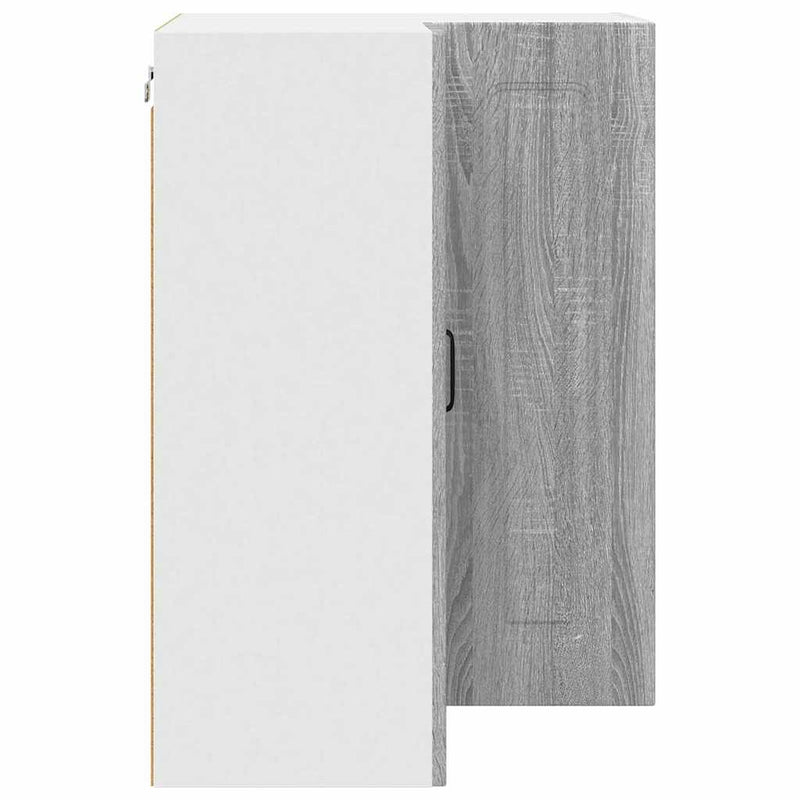 vidaXL Fali konyhaszekrény Szürke Sonoma 57 x 57 x 80 cm Faanyag