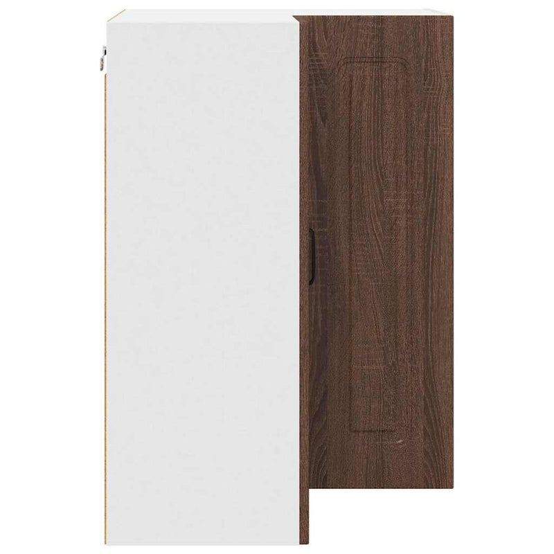 vidaXL Fali konyhaszekrény ajtóval Barna Tölgy 57 x 57 x 80 cm Faanyag