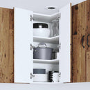 vidaXL Fali konyhaszekrény polcokkal Öreg fa 57 x 57 x 80 cm Faanyag