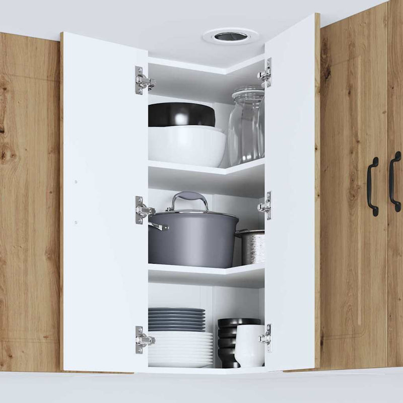 vidaXL Fali konyhaszekrény Artisan tölgy 57 x 57 x 80 cm Faanyag