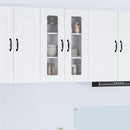 vidaXL Fali konyhaszekrény polcokkal Fehér 60 x 31 x 80 cm Faanyag