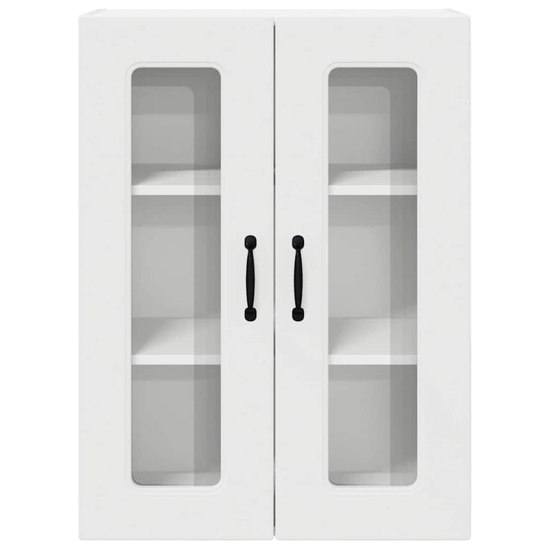 vidaXL Fali konyhaszekrény polcokkal Fehér 60 x 31 x 80 cm Faanyag