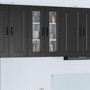 vidaXL Mosogatógép panel Kalmar Fekete 60 x 31 x 80 cm Faanyag