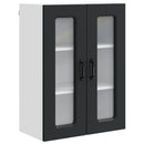 vidaXL Mosogatógép panel Kalmar Fekete 60 x 31 x 80 cm Faanyag