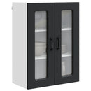 vidaXL Mosogatógép panel Kalmar Fekete 60 x 31 x 80 cm Faanyag