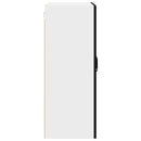 vidaXL Fali konyhaszekrény polcokkal Fekete 60 x 31 x 80 cm Faanyag