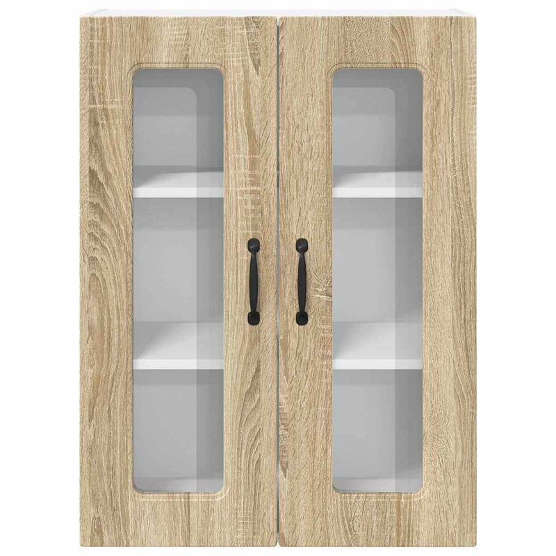 vidaXL Fali konyhaszekrény Sonoma tölgy 60 x 31 x 80 cm Faanyag