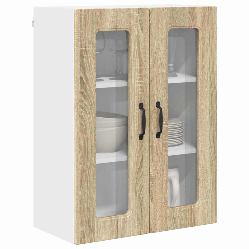 vidaXL Fali konyhaszekrény Sonoma tölgy 60 x 31 x 80 cm Faanyag