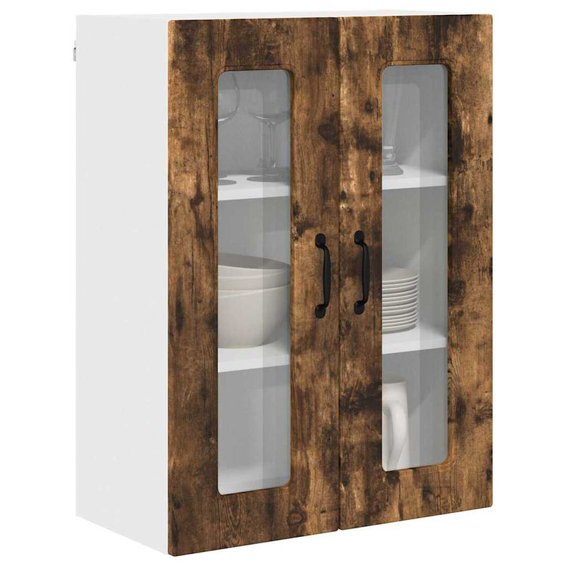 vidaXL Fali konyhaszekrény Füstölt tölgy 60 x 31 x 80 cm Faanyag