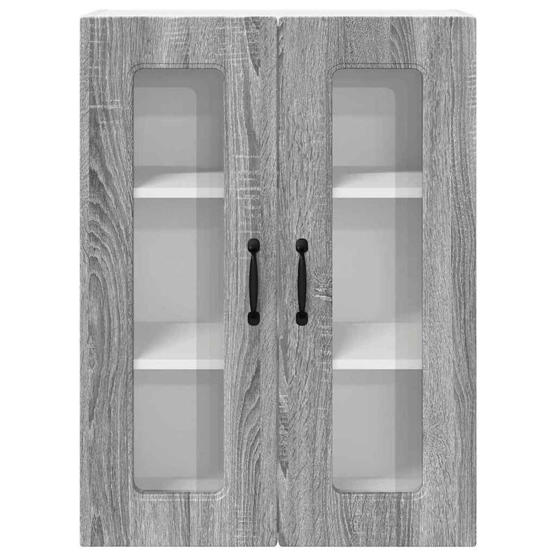 vidaXL Fali konyhaszekrény Szürke Sonoma 60 x 31 x 80 cm Faanyag