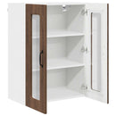 vidaXL Fali konyhaszekrény ajtóval Barna Tölgy 60 x 31 x 80 cm Faanyag