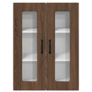 vidaXL Fali konyhaszekrény ajtóval Barna Tölgy 60 x 31 x 80 cm Faanyag