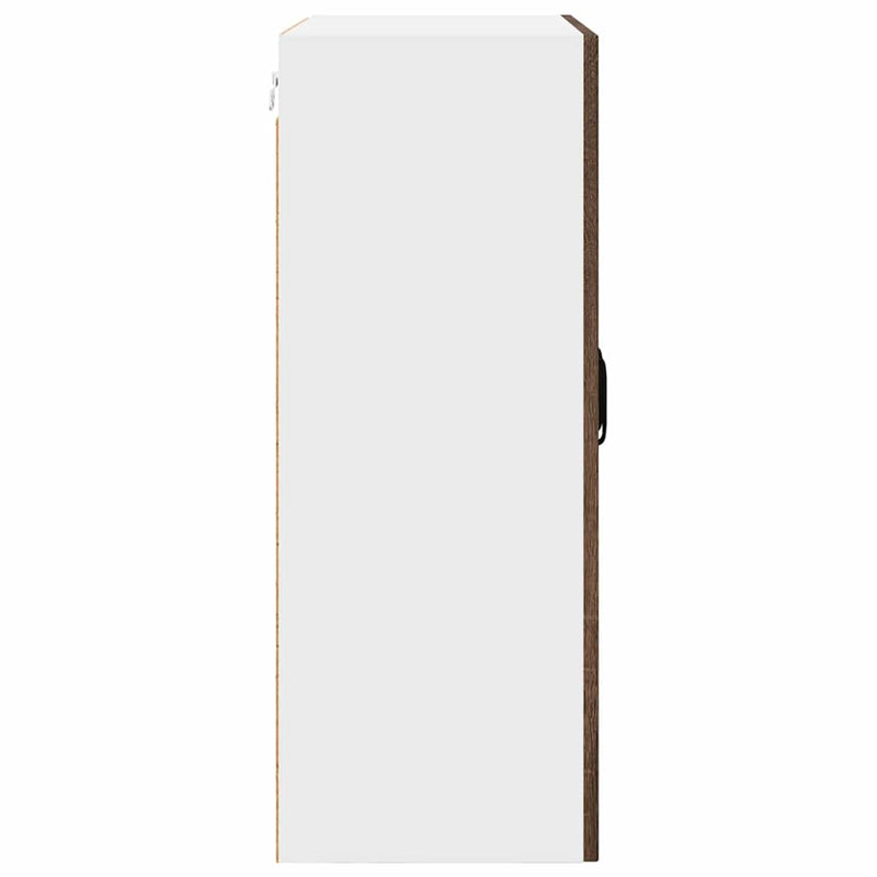 vidaXL Fali konyhaszekrény ajtóval Barna Tölgy 60 x 31 x 80 cm Faanyag