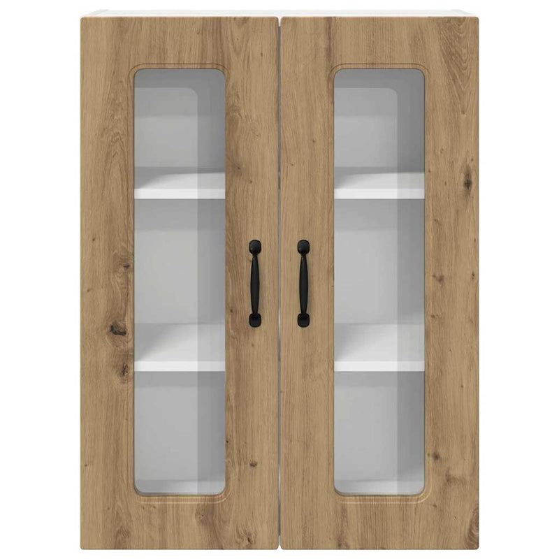 vidaXL Fali konyhaszekrény Artisan tölgy 60 x 31 x 80 cm Faanyag