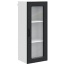 vidaXL Mosogatógép panel Kalmar Fekete 40 x 31 x 100 cm Faanyag
