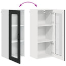 vidaXL Mosogatógép panel Kalmar Fekete 40 x 31 x 100 cm Faanyag