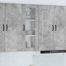 vidaXL Mosogatógép panel Kalmar Beton Szürke 40 x 31 x 100 cm Faanyag