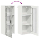 vidaXL Fali konyhaszekrény Beton Szürke 40 x 31 x 100 cm Faanyag