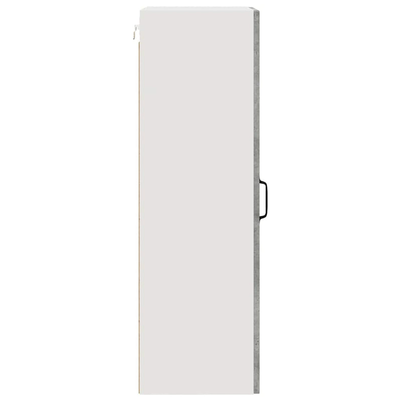 vidaXL Fali konyhaszekrény Beton Szürke 40 x 31 x 100 cm Faanyag