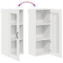 vidaXL Fali konyhaszekrény Magas Fényű Fehér 40 x 31 x 100 cm Faanyag