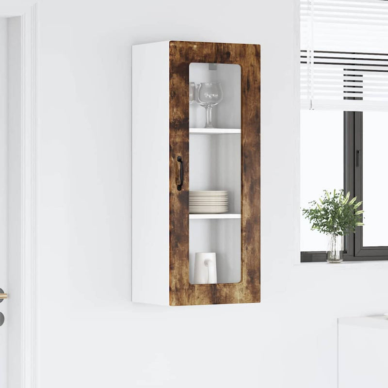 vidaXL Fali konyhaszekrény Füstölt tölgy 40 x 31 x 100 cm Faanyag