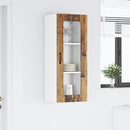 vidaXL Fali konyhaszekrény polcokkal Öreg fa 40 x 31 x 100 cm Faanyag