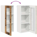 vidaXL Fali konyhaszekrény polcokkal Öreg fa 40 x 31 x 100 cm Faanyag