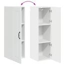 vidaXL Mosogatógép panel Kalmar Fehér 30 x 31 x 100 cm Faanyag