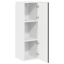 vidaXL Fali konyhaszekrény polcokkal Fekete 30 x 31 x 100 cm Faanyag