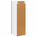 vidaXL Fali konyhaszekrény polcokkal Fekete 30 x 31 x 100 cm Faanyag