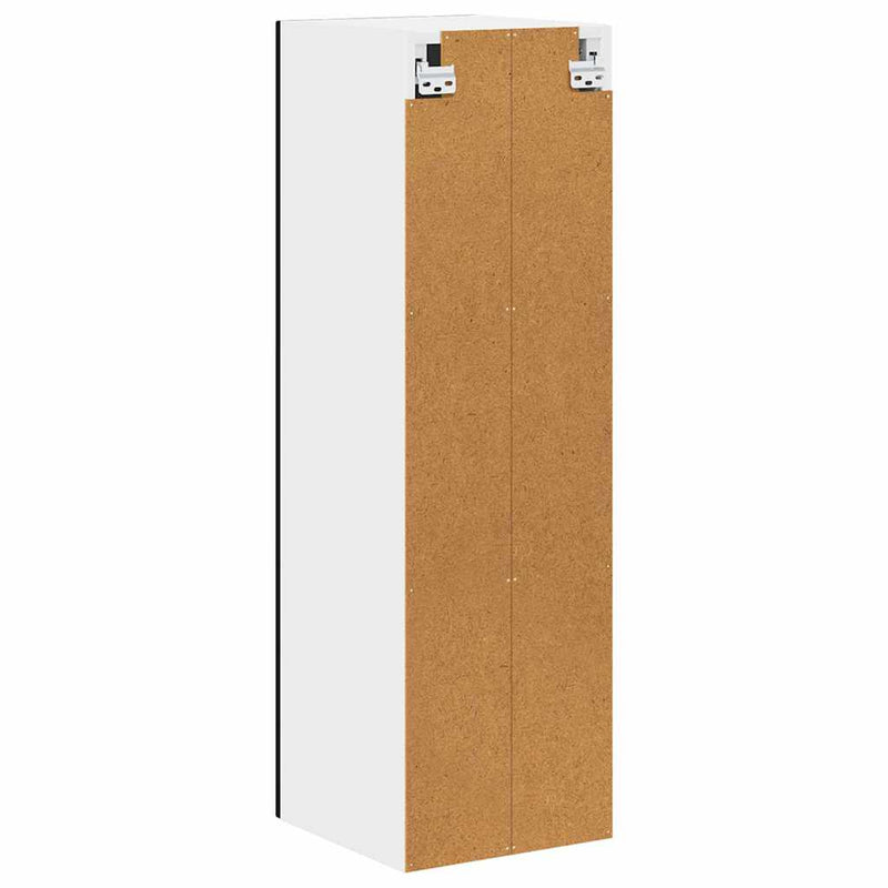 vidaXL Fali konyhaszekrény polcokkal Fekete 30 x 31 x 100 cm Faanyag