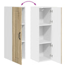 vidaXL Mosogatógép panel Kalmar Sonoma tölgy 30 x 31 x 100 cm Faanyag