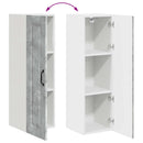 vidaXL Mosogatógép panel Kalmar Beton Szürke 30 x 31 x 100 cm Faanyag