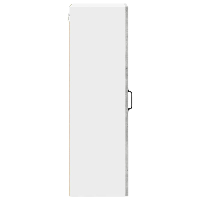 vidaXL Fali konyhaszekrény Beton Szürke 30 x 31 x 100 cm Faanyag