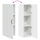 vidaXL Mosogatógép panel Kalmar Magas Fényű Fehér 30 x 31 x 100 cm