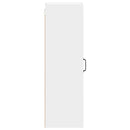 vidaXL Fali konyhaszekrény Magas Fényű Fehér 30 x 31 x 100 cm Faanyag