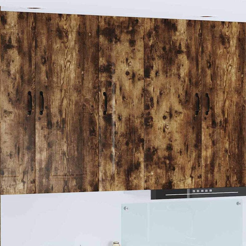 vidaXL Fali konyhaszekrény Füstölt tölgy 30 x 31 x 100 cm Faanyag