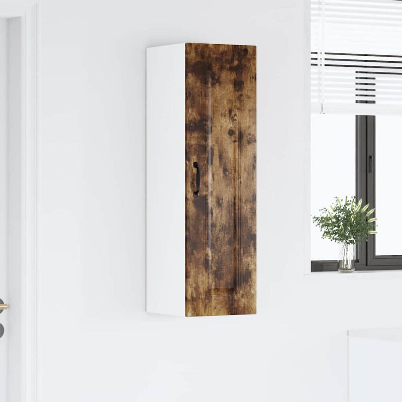 vidaXL Fali konyhaszekrény Füstölt tölgy 30 x 31 x 100 cm Faanyag