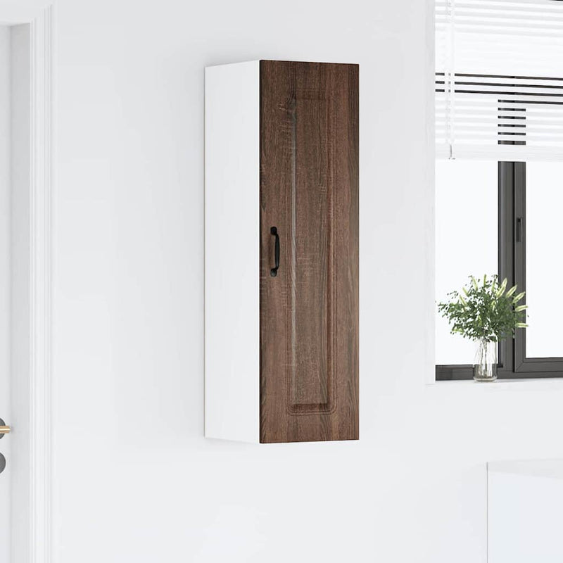 vidaXL Fali konyhaszekrény Barna Tölgy 30 x 31 x 100 cm Faanyag