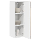 vidaXL Fali konyhaszekrény polcokkal Öreg fa 30 x 31 x 100 cm Faanyag